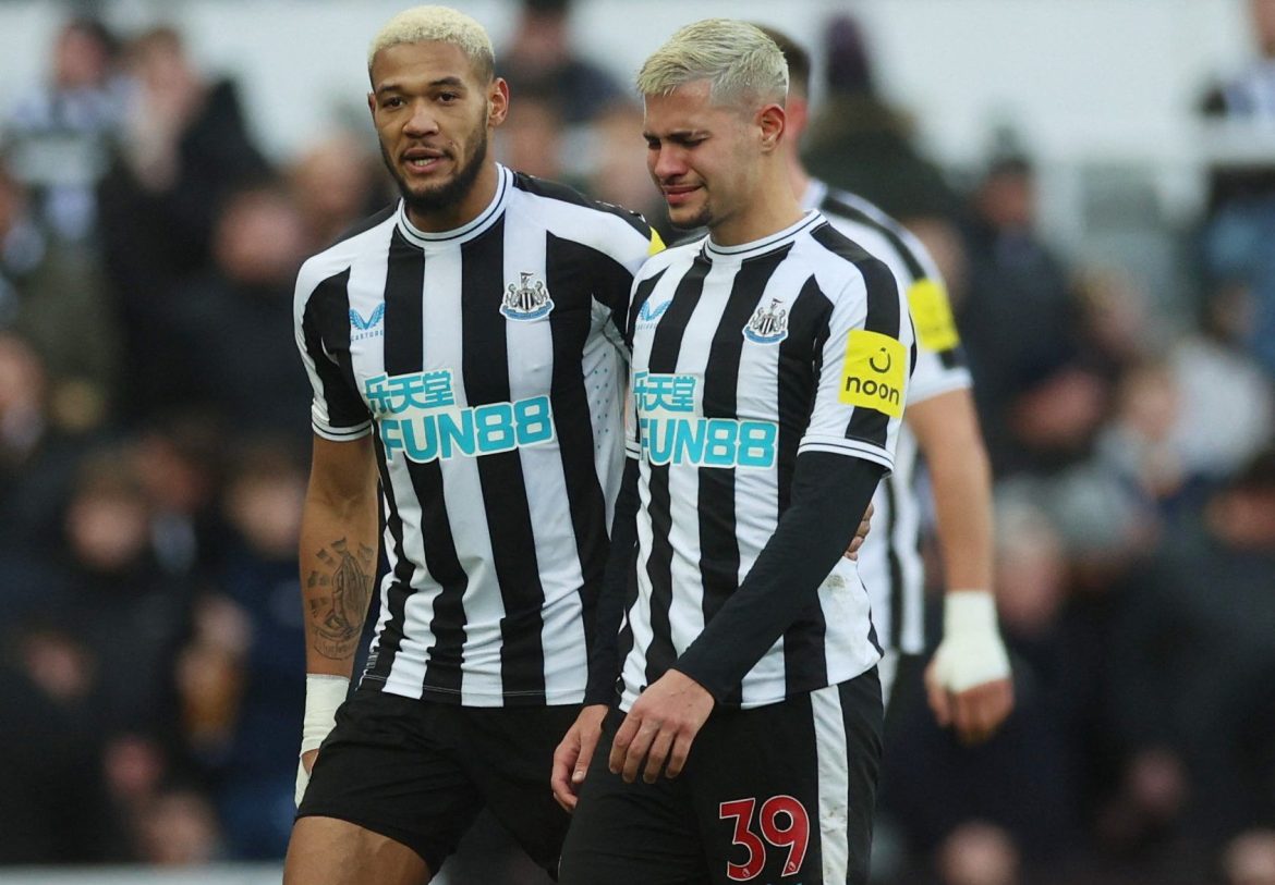Reaction as Bruno Guimaraes cries in Newcastle cup defeat